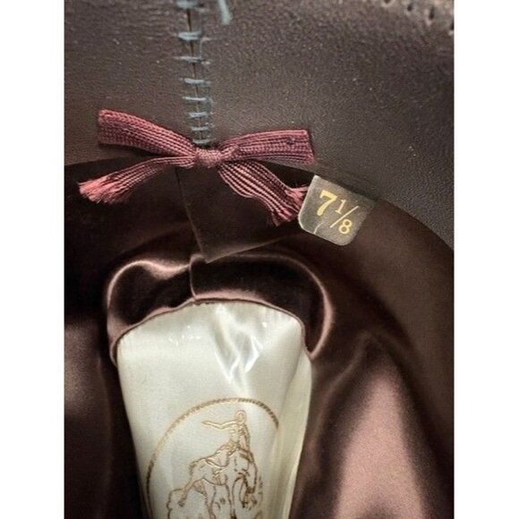 Resistol 7 1/8 XX Beaver Felt Cowboy Hat Western Style Brown - Picture 5 of 9